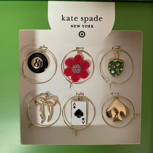KATE SPADE NEW YORK x TARGET Mixed Novelty Wine Charms LIMITED EDITION - Picture 5 of 9